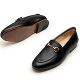 Patrick Black Classic Formal Leather Loafers