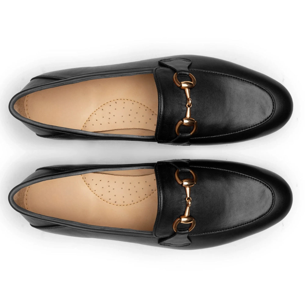 Patrick Black Classic Formal Leather Loafers