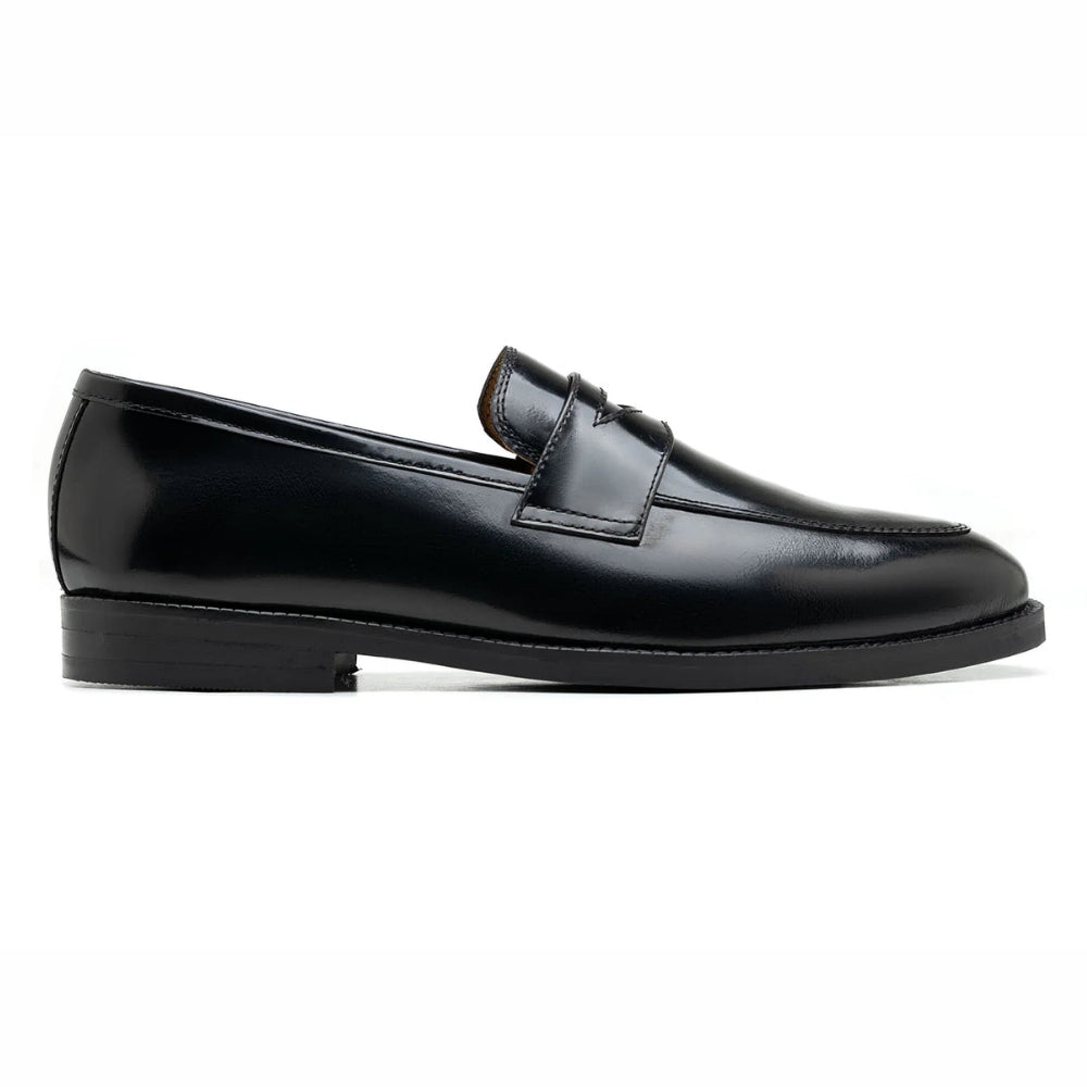 Echo Black Penny Formal Leather Loafer