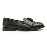 Carlos Black Tassel Loafer Mens | Handmade