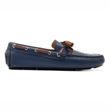 Italano Men's Blue Tassel Driving Loafers
