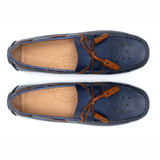 Italano Men's Blue Tassel Driving Loafers