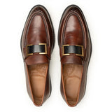 Arthur Mens Brown Formal Leather Loafers | Handmade