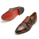Taurus Brown Double Monk Strap Loafers