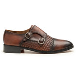 Taurus Brown Double Monk Strap Loafers