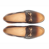 Classic Two tone Brown Leather Loafers | Handmade