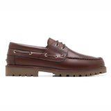 Classic Mens Dark Brown Deck Shoes | Handmade