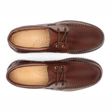 Classic Mens Dark Brown Deck Shoes | Handmade