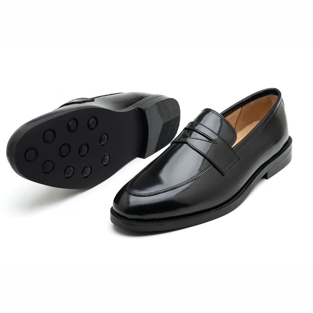 Echo Black Penny Formal Leather Loafer