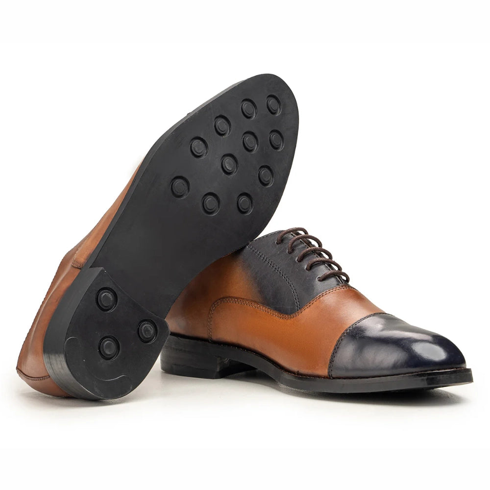 Nova Mens Two Tone Oxford Shoes | Handmade