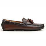 Blaze Dark Brown Tassel Driving Loafers