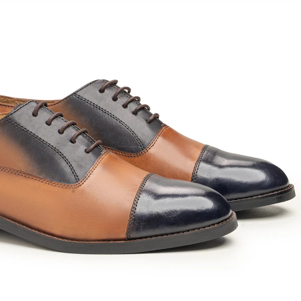 Nova Mens Two Tone Oxford Shoes | Handmade