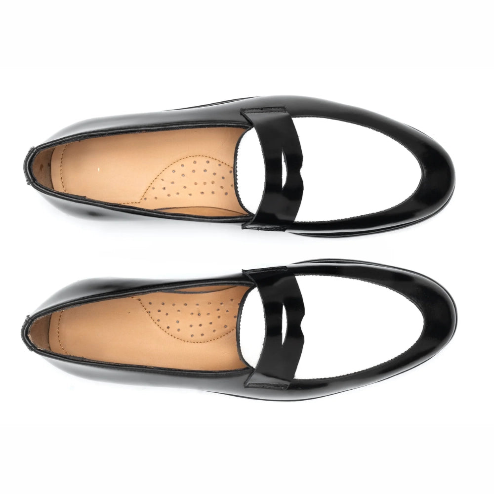 Pedro Gatsby Black White Formal Loafers | Handmade