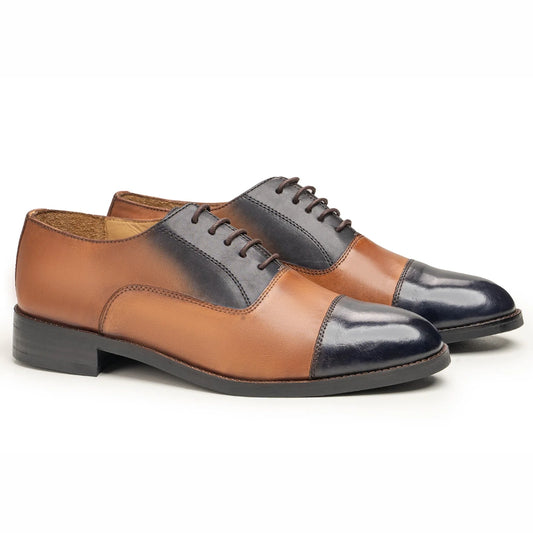 Nova Mens Two Tone Oxford Shoes | Handmade
