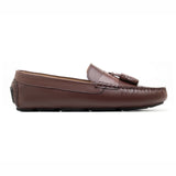 Alano Men's Brown Tassel Driving Loafers