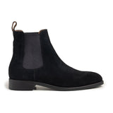 Black Suede Chelsea Boots Mens | Handmade