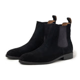 Black Suede Chelsea Boots Mens | Handmade