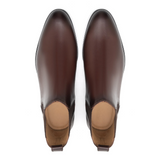 Taupe Brown Chelsea Leather Boots Mens